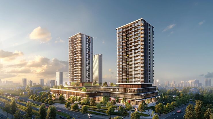 Illustrative render of Adani Inspire BKC, BKC, Bandra, Mumbai